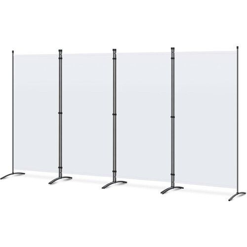 Tweedekans Angel Living Kamerscherm - 4 Panelen - 324 x 170 cm - Wit Tweedehands