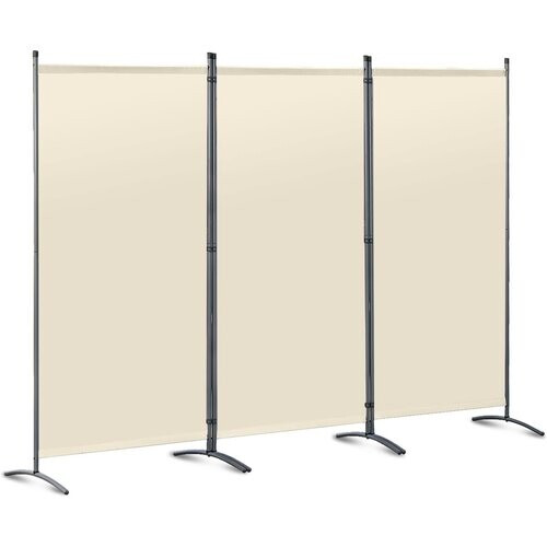 Tweedekans Angel Living Kamerscherm Opvouwbaar - 3 Panelen - 243 x 170 cm - Beige Tweedehands