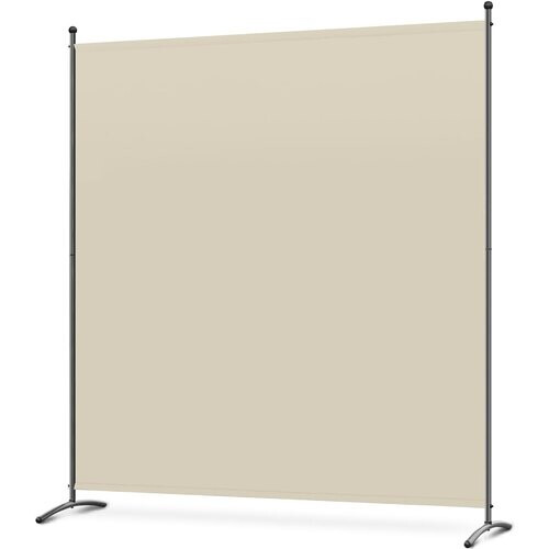 Tweedekans Angel Living Paravent - 1-delig - 162x180 cm - Opvouwbaar - Staal & 160 g/m² Polyester - Ruimteverdeler & Inkijkbescherming - Beige Tweedehands