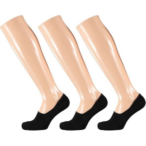 Tweedekans Apollo 3-paar No Show lage sneaker sokken - Footies kousenvoetjes - 46 - Zwart Tweedehands