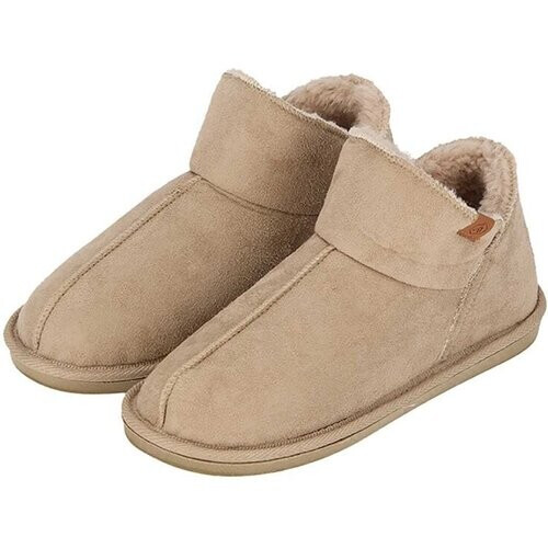 Tweedekans Apollo Dames Pantoffels - Suede - Beige - Maat 39/40 Tweedehands