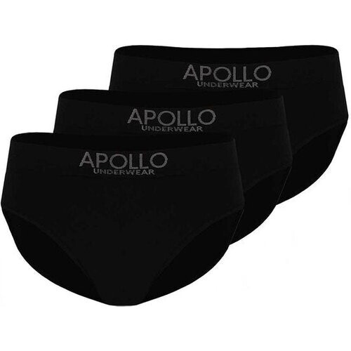 Tweedekans Apollo heren slips ondergoed - 3 pack - zwart uni - maat XXL Tweedehands