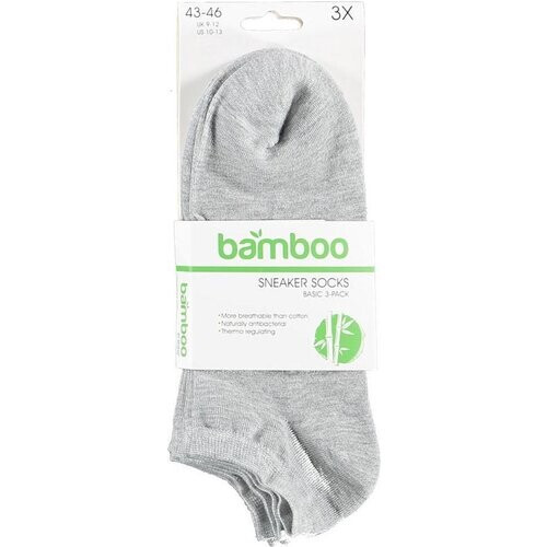Tweedekans Apollo Sneakersokken Basic Bamboe Grijs 3-pack Maat 43-46 Tweedehands
