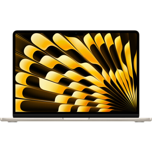 Tweedekans Apple MacBook Air 13 inch (2024) M3 (8 core CPU/10 core GPU) 8GB/512GB Sterrenlicht QWERTY Tweedehands