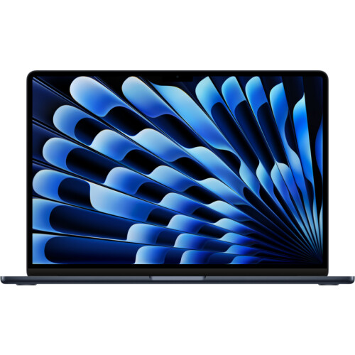 Tweedekans Apple MacBook Air 15" (2023) M2 (8 core CPU/10 core GPU) 8GB/256GB Middernacht QWERTY Tweedehands