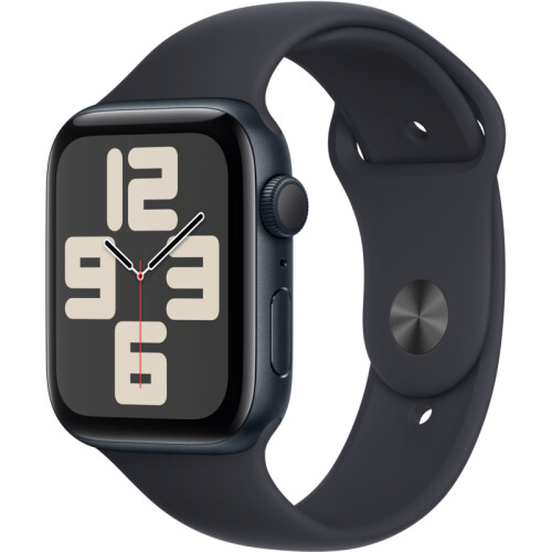 Tweedekans Apple Watch SE (2022) 44mm Midnight Aluminium Sportband M/L Tweedehands