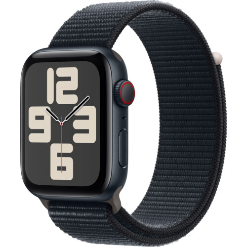 Tweedekans Apple Watch SE (2022) 4G 44mm Midnight Aluminium Sport Loop Tweedehands