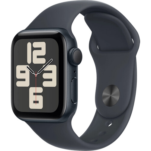 Tweedekans Apple Watch SE 2024 40mm Midnight Sportband S/M Tweedehands