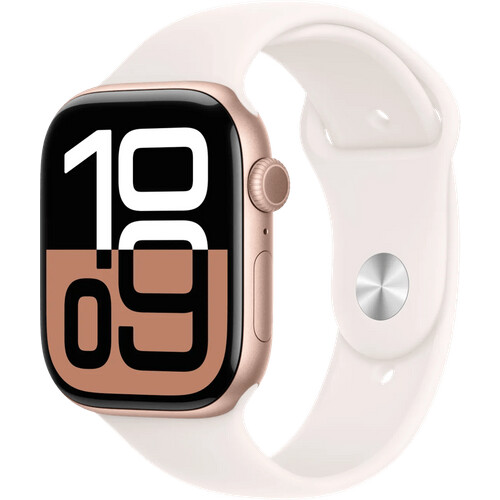 Tweedekans Apple Watch Series 10 46mm Roségoud Sportband S/M Tweedehands