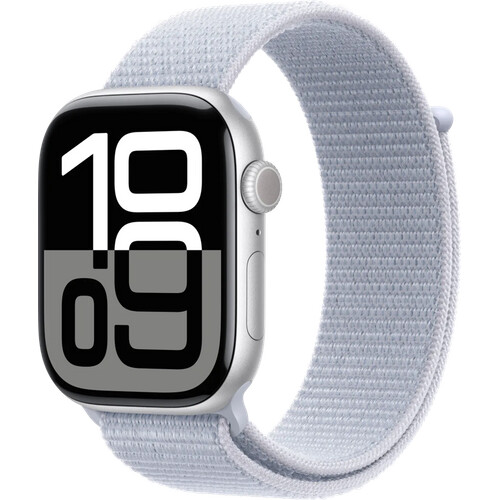 Tweedekans Apple Watch Series 10 46mm Zilver Sport Loop Tweedehands