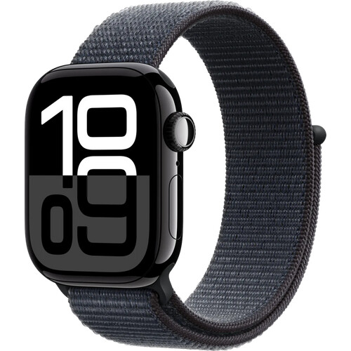 Tweedekans Apple Watch Series 10 4G 42mm Zwart Sport Loop Tweedehands