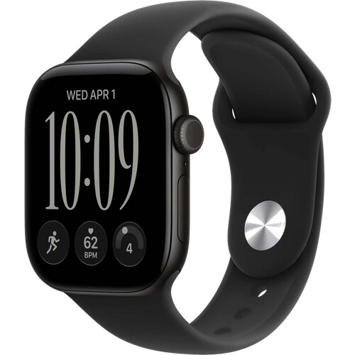 Tweedekans Apple Watch Series 12 42mm Zwart Sportband M/L Tweedehands