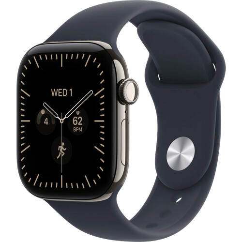 Tweedekans Apple Watch Series 12 Cellular 42mm Titanium Naturel Sportband M/L Tweedehands