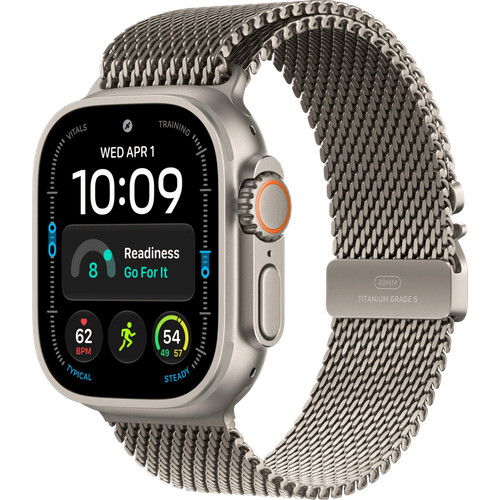 Tweedekans Apple Watch Ultra 4 Cellular 49mm Natural Milanese Band M Tweedehands