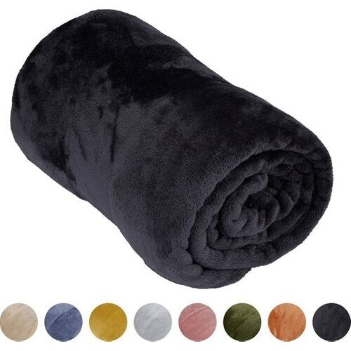 Tweedekans Arti Casa Fleece Deken 150 x 200 cm - Plaid - Super Zacht - Zwart Tweedehands