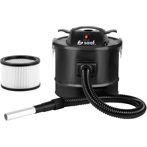 Tweedekans Aszuiger – Krachtig 800W Vermogen – As Stofzuiger – met HEPA Filtersysteem – Aluminium Buis – Aszuiger Pelletkachel – 15L – Zwart – van Saaf Tweedehands