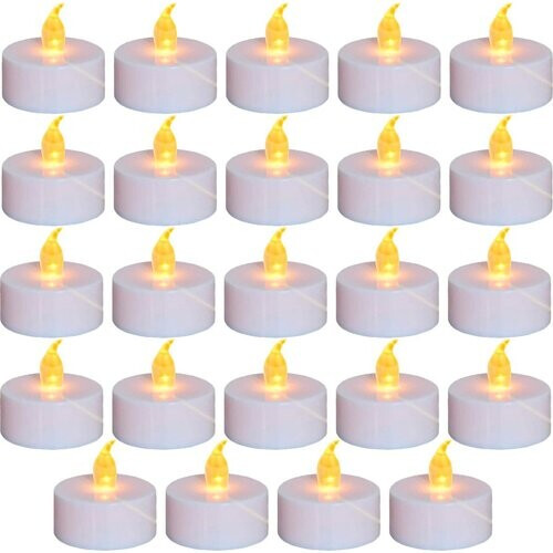 Tweedekans Aurae Led Waxinelichtjes - 24x Wit - 3,7x3,8 cm - Theelichtjes op Batterijen met 60+ Branduren Tweedehands