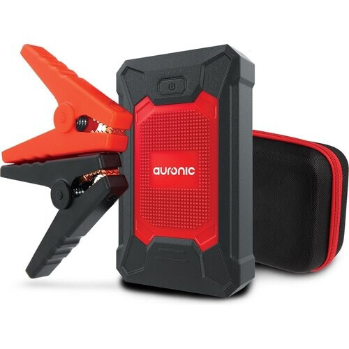 Tweedekans Auronic 12V Jumpstarter voor Auto \u2013 600A / 7.200 mAh \u2013 4-in-1 starthulp \u2013 Incl. tas - Rood/Zwart Tweedehands