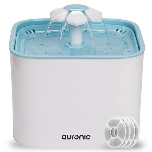 Tweedekans Auronic Drinkfontein - Waterfontein voor Hond en Kat - 2L - Dieren Drinkbak - Incl. 4 Filters - Wit Tweedehands