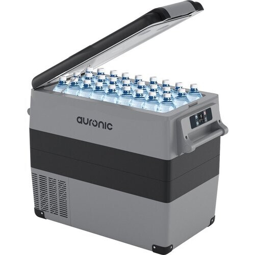 Tweedekans Auronic Elektrische Compressor Koelbox - 49.5L - Autolader 12V - Stopcontact 230V - Grijs Tweedehands