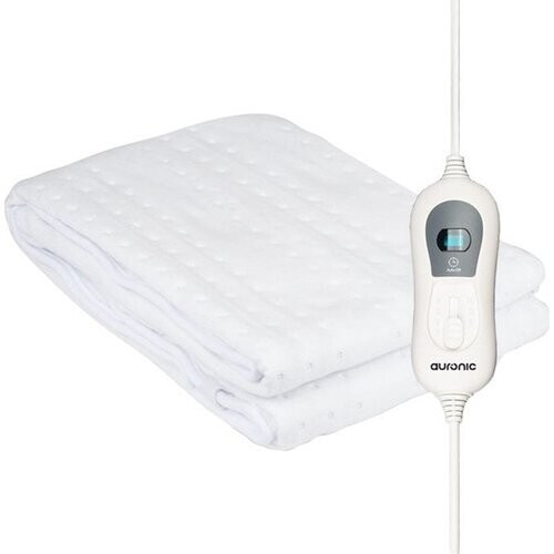 Tweedekans Auronic Elektrische Onderdeken - 1 Persoons - 150x80cm - met Hoekelastieken - Wit Tweedehands
