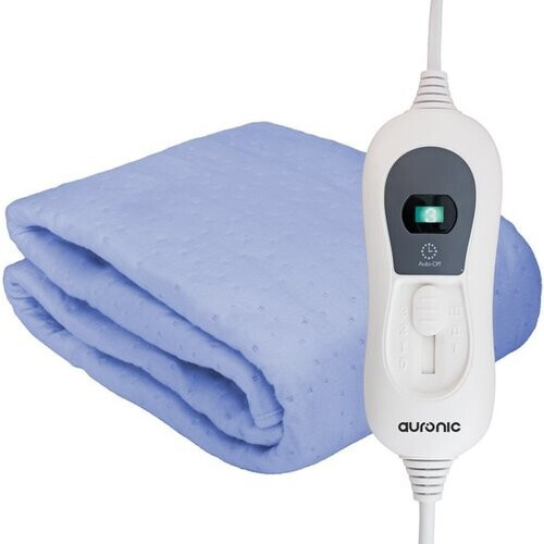 Tweedekans Auronic Elektrische Onderdeken - 80x150cm - 1 Persoons - met Hoekelastieken - Verwarmingsdeken - Blauw Tweedehands