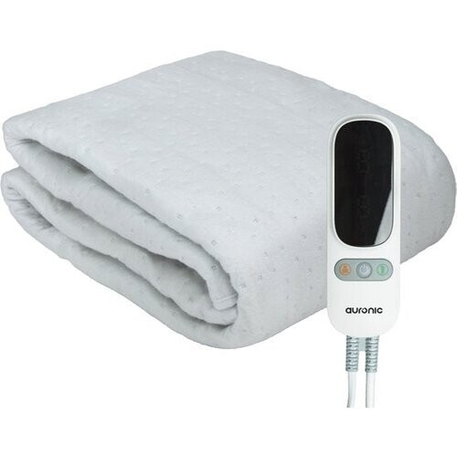 Tweedekans Auronic Elektrische Onderdeken XL - 190x90cm - 1 Persoons - 2 Warmtezones - Verwarmingsdeken - Wit Tweedehands