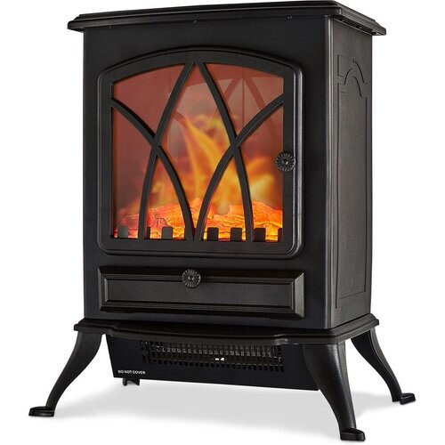 Tweedekans Auronic Elektrische Sfeerhaard - Realistisch LED Licht - Vrijstaand - 1000/2000 W - Zwart