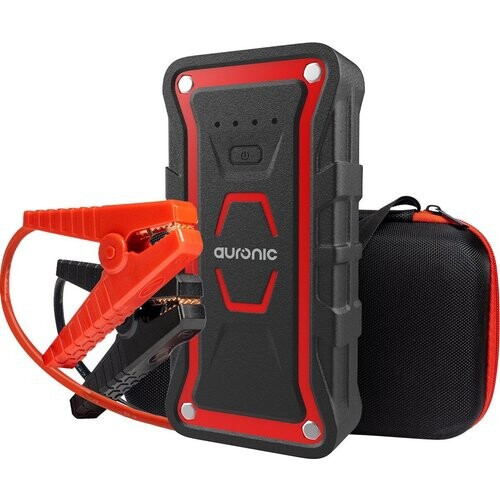 Tweedekans Auronic Jumpstarter 12V – 1000A – 13.000 mAh – Draagbare Accubooster met LED Lamp – Start Hulp voor Auto, Motor en Boot Tweedehands