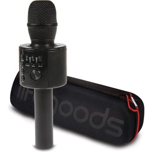 Tweedekans Auronic Karaoke Microfoon - Bluetooth - Draadloos - met Speaker - Zwart Tweedehands