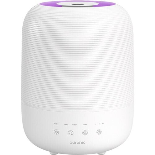 Tweedekans Auronic Luchtbevochtiger - 3L - Geschikt voor Slaapkamer, Babykamer, Kantoor, Woonkamer en Meer - Humidifier - BPA-Vrij - Wit Tweedehands