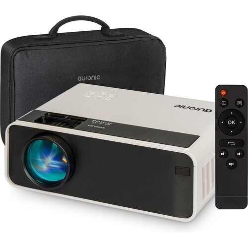 Tweedekans Auronic Mini Beamer - 4500 Lumen - WiFi - 200 inch Projector - HD Ready - HDMI-kabel, Afstandsbediening en Draagtas - Wit Tweedehands
