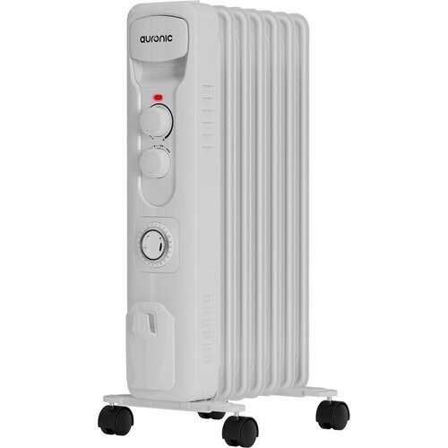 Tweedekans Auronic Olieradiator - Elektrische kachel - Thermostaat - Timer - 3 Standen - tot 1500W Heater - Wit Tweedehands
