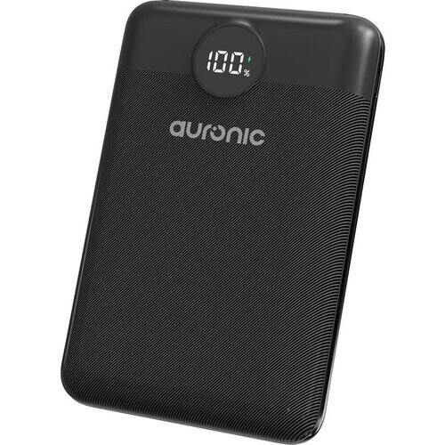 Tweedekans Auronic Powerbank - Geschikt voor iPhone 12/13/14/15 en Samsung S21/S22/S23 - 20.000 mAh - 22.5W - 3 Oplaadpoorten - Snelladen via USB-A en USB-C - Zwart Tweedehands