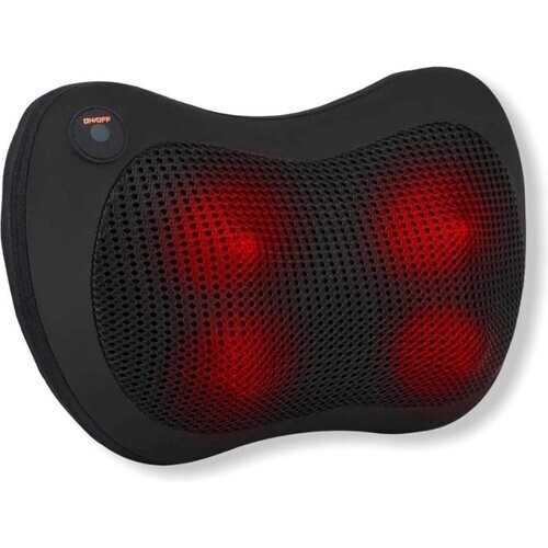 Tweedekans Auronic Shiatsu Massage Kussen - Elektrisch Nek en Rug Apparaat - met Warmte Functie – Zwart Tweedehands