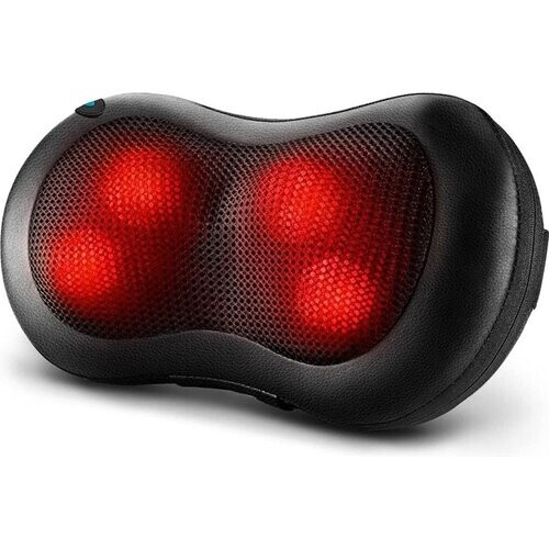 Tweedekans Auronic Shiatsu Massage kussen - Elektrisch Nek en Rug Massage Apparaat - 1.8m kabel - Warmte Functie – Zwart Tweedehands