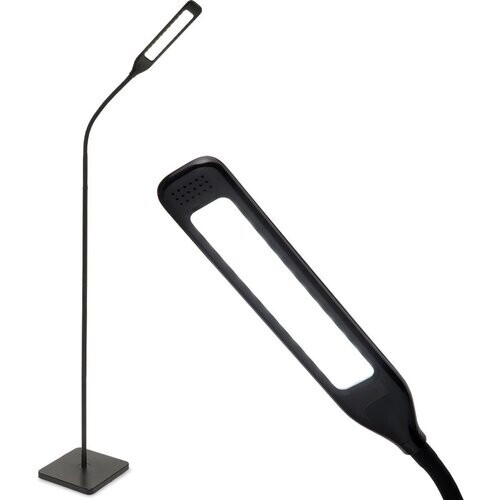 Tweedekans Auronic Staande Lamp - LED Vloerlamp - Geschikt voor Woonkamer - Dimbaar - Zwart Tweedehands