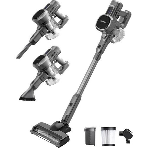 Tweedekans Auronic Steelstofzuiger Draadloos - Zelfstaande Steelstofzuiger - Zonder Zak - 220W - Stofzuiger - Grijs Tweedehands