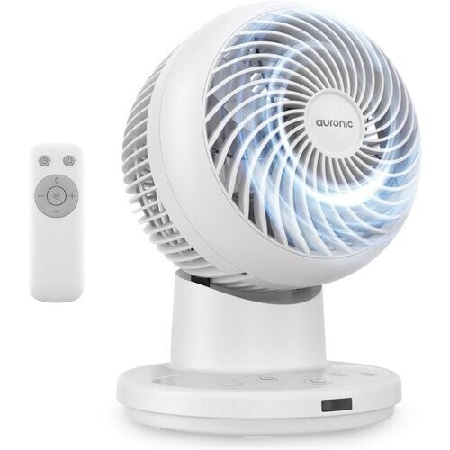 Tweedekans Auronic Tafelventilator - Mini Ventilator - Met Afstandsbediening en Timer - Automatische Oscillatie 85° - 9 Meter Luchtstroom - Wit Tweedehands