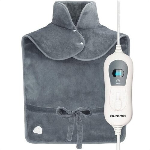Tweedekans Auronic Warmtekussen - Elektrisch - Schouders en Rug - Wasbaar - Grijs Tweedehands