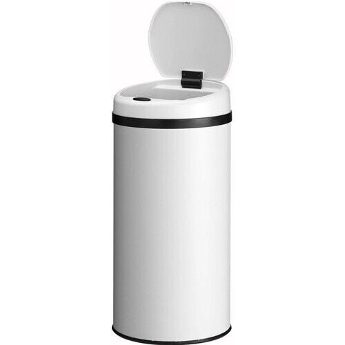 Tweedekans Automatische Prullenbak / Afvalemmer / Sensorprullenbak - 40 Liter - Wit - Rond Tweedehands