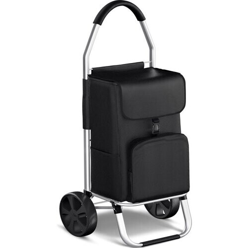 Tweedekans Avalo Boodschappentrolley met Koelvak - Opvouwbaar - Afneembare Boodschappentas - Boodschappenwagen Tweedehands