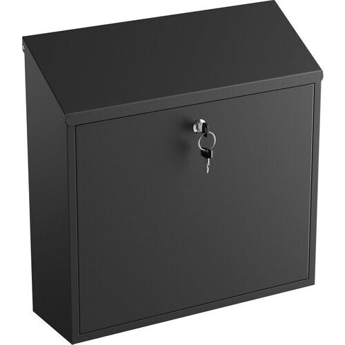 Tweedekans Avalo Brievenbus Zwart RVS - Wandbrievenbus - Incl. Montagemateriaal & 2 Sleutels Tweedehands