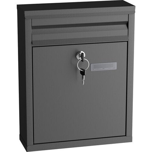 Tweedekans Avalo Brievenbus Zwart RVS - Wandbrievenbus - Incl. Montagemateriaal & 2 Sleutels Tweedehands