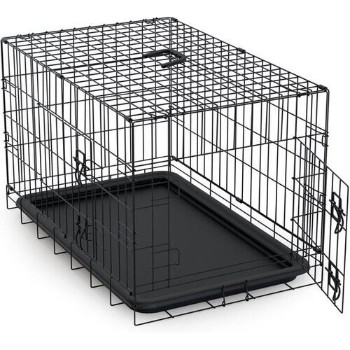 Tweedekans Avalo Hondenbench L - Bench Voor Honden - Opvouwbare Kooi - 2 Deuren - 92x57x64 CM Tweedehands