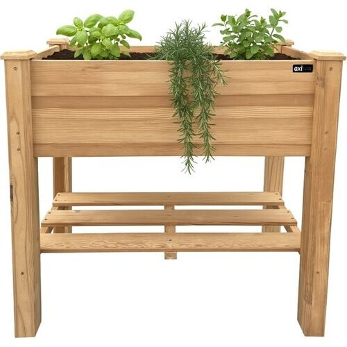Tweedekans AXI Ari Verhoogde Plantenbak – Bloembakken voor buiten – Rechthoekig – Hemlock hout – FSC 100% hout – 86,5 x 46 x 85 cm – Verhoogde moestuin – Plantenbak voor Tuin en Balkon Tweedehands