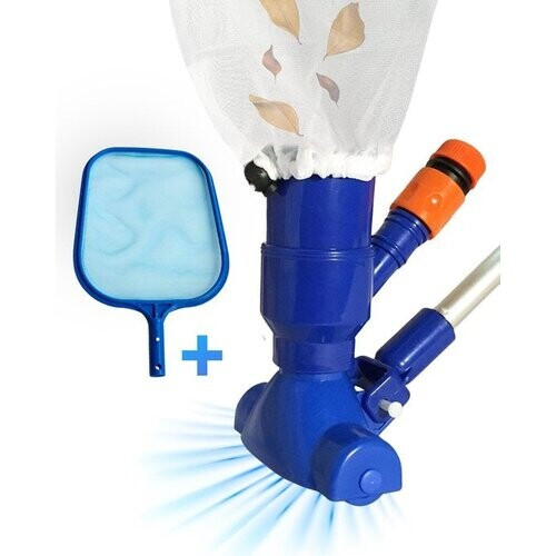 Tweedekans AyeTools Zwembad stofzuiger - Inclusief Schepnet - Blauw Tweedehands