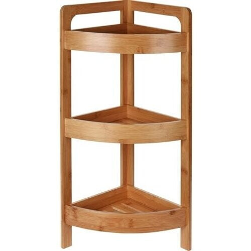 Tweedekans Badkamer kast - Badkamerrek - bamboe - 3 Laags - 23x61cm Tweedehands