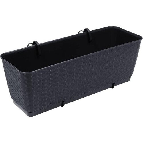 Tweedekans Balkon Plantenbak Antraciet 12Ltr Tweedehands
