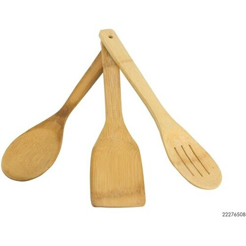 Tweedekans Bamboe spatelset - 3-delig - 100% FSC-gecertificeerd - Natuurlijk Tweedehands